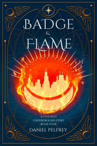 Badge and Flame