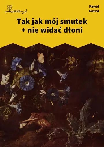 Tak jak mój smutek + nie widać dłoni