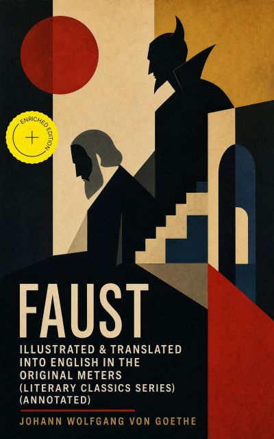FAUST - Illustrated & Translated into English in the Original Meters (Literary Classics Series) (Annotated)