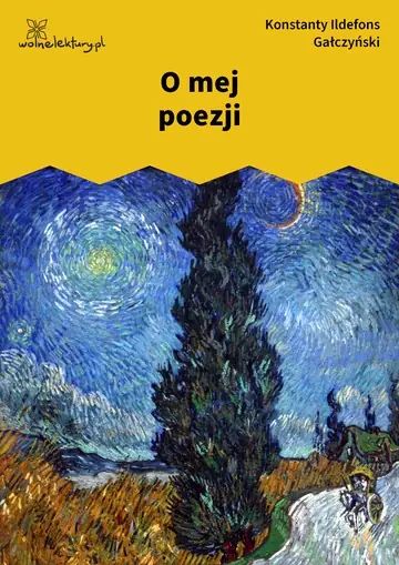 O mej poezji