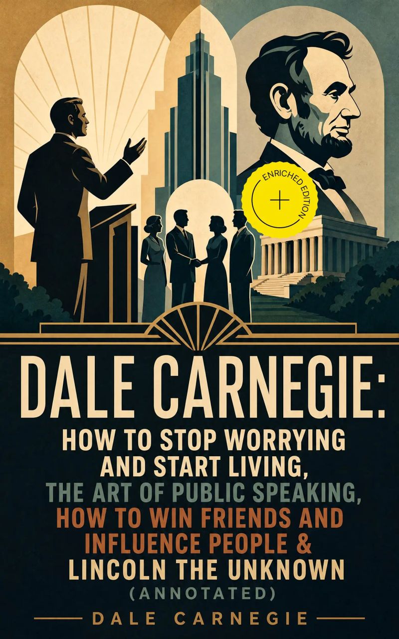 DALE CARNEGIE: How to Stop Worrying and Start Living, The Art of Public Speaking, How to Win Friends and Influence People & Lincoln the Unknown (Annotated)
