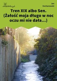 Tren XIX albo Sen. (Żałość moja długo w noc oczu mi nie dała...)