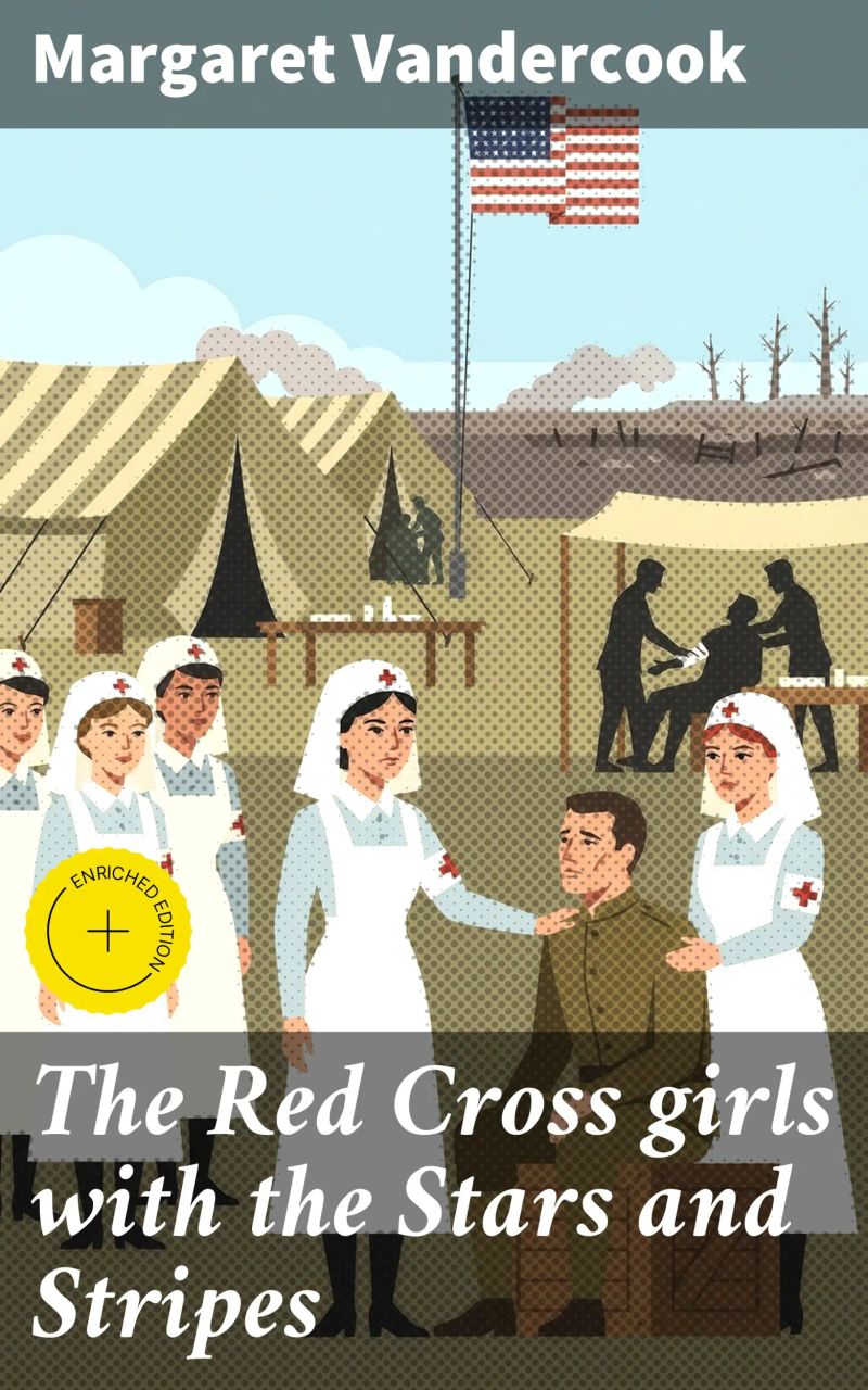 The Red Cross girls with the Stars and Stripes