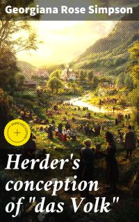 Herder's conception of "das Volk"