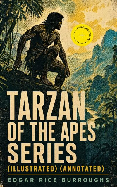 TARZAN OF THE APES SERIES (Illustrated) (Annotated)