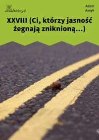 XXVIII (Ci, którzy jasność żegnają zniknioną...)