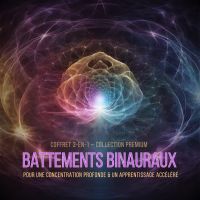 Battements Binauraux pour une Concentration Profonde & un Apprentissage Accéléré – Coffret 3-en-1 – Collection Premium