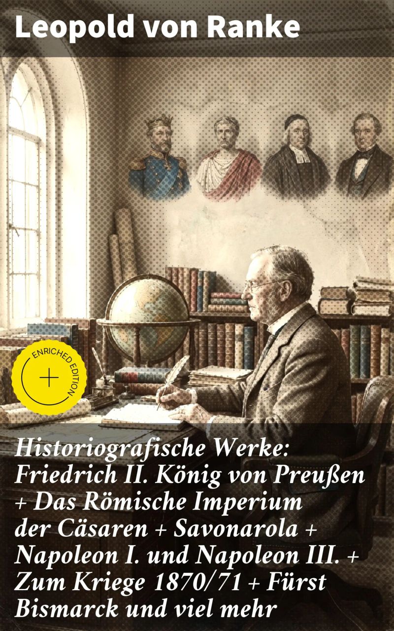 Historiografische Werke: Friedrich II. König von Preußen + Das Römische Imperium der Cäsaren + Savonarola + Napoleon I. und Napoleon III. + Zum Kriege 1870/71 + Fürst Bismarck und viel mehr
