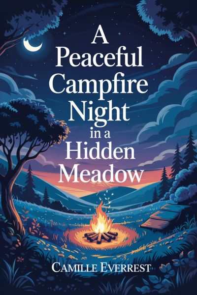 A Peaceful Campfire Night in a Hidden Meadow