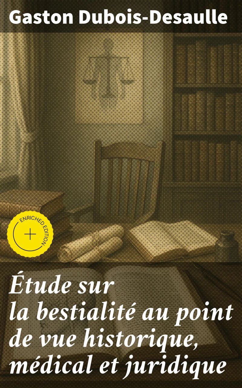 Étude sur la bestialité au point de vue historique, médical et juridique