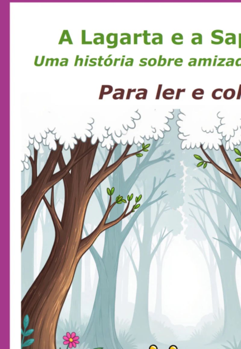 A Lagarta E A Sapinha